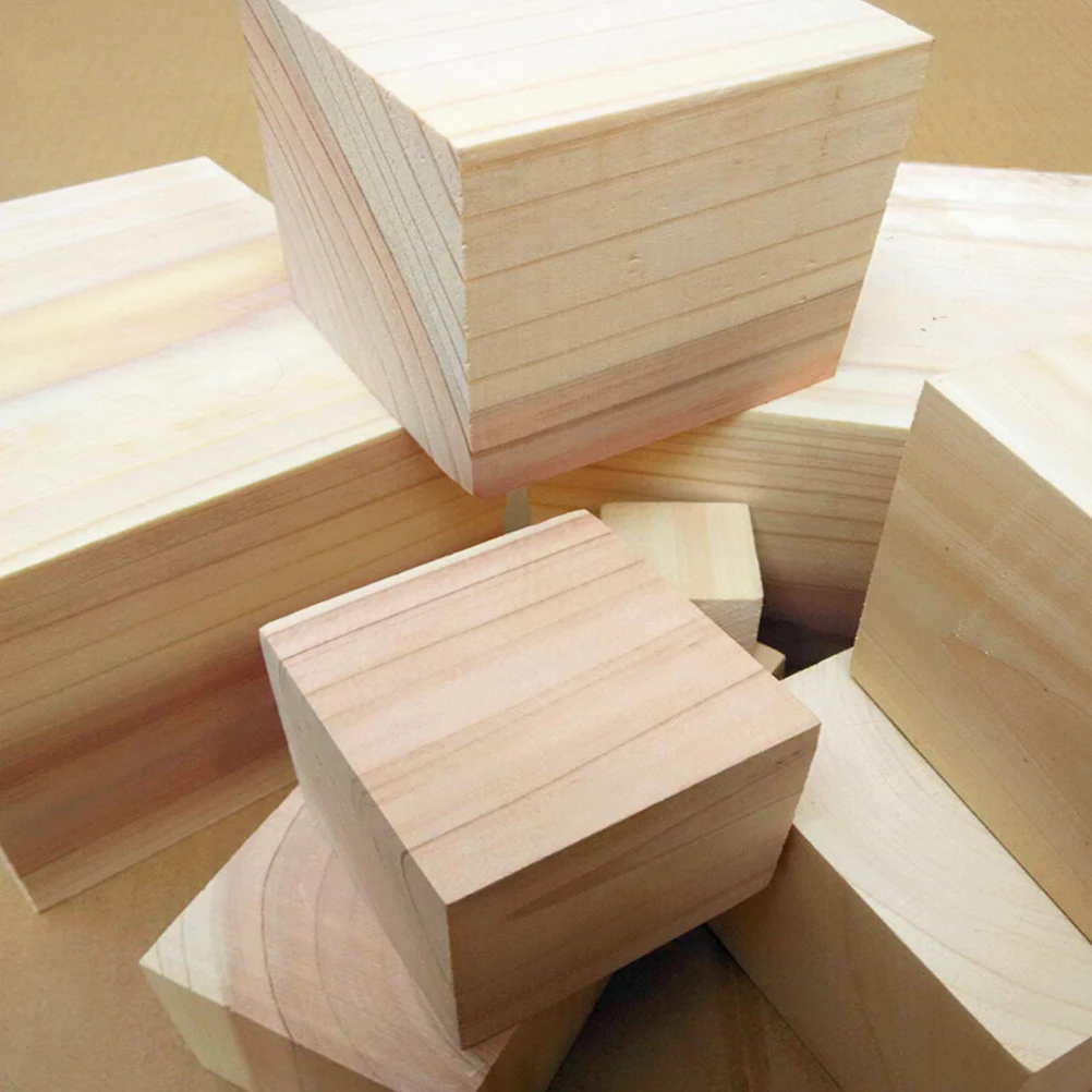 

craft cube wooden craft cube wood square block small block DIY cube