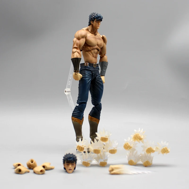 Hokuto No Ken Kenshiro Figura Animação Boneca, Punho da Estrela do Norte Anime Modelo, Kit de Garagem Ornamental, Decoração de Enfeites, 7,5"