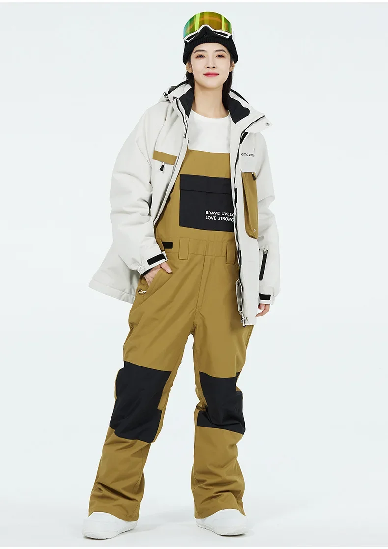 

Роскошные лыжные костюмы для мужчин и женщин: водонепроницаемая зимняя куртка премиум-класса для сноуборда, комплект брюк, ветрозащитное термооборудование для альпийских лыж в подарок