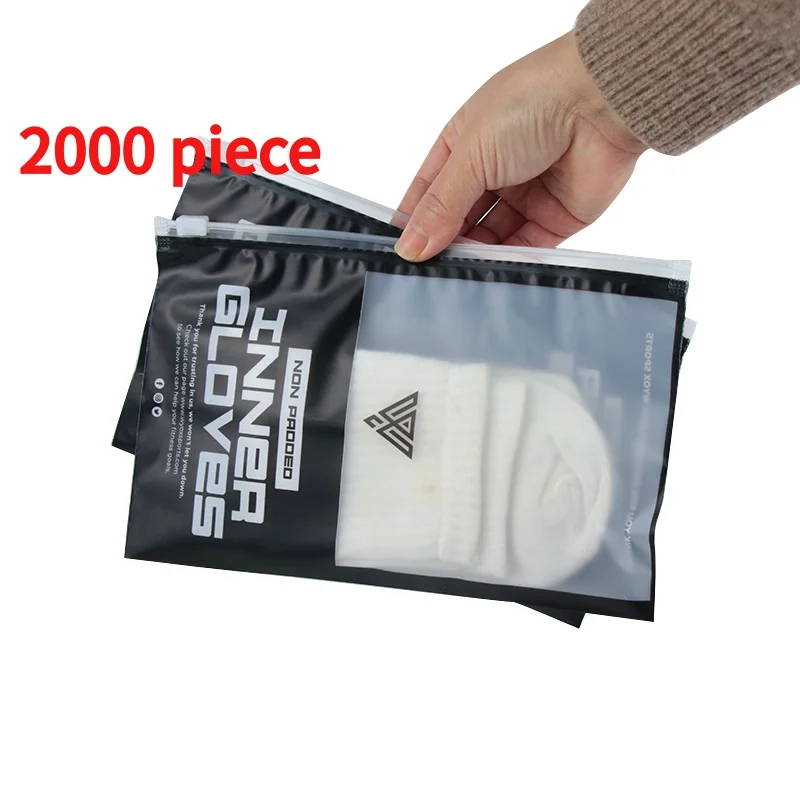 

Custom.Custom Recyclable Packaging Clothing Bags Frosted Ziplock Resealable Bags Custom Logo Printed Plastic Package fo