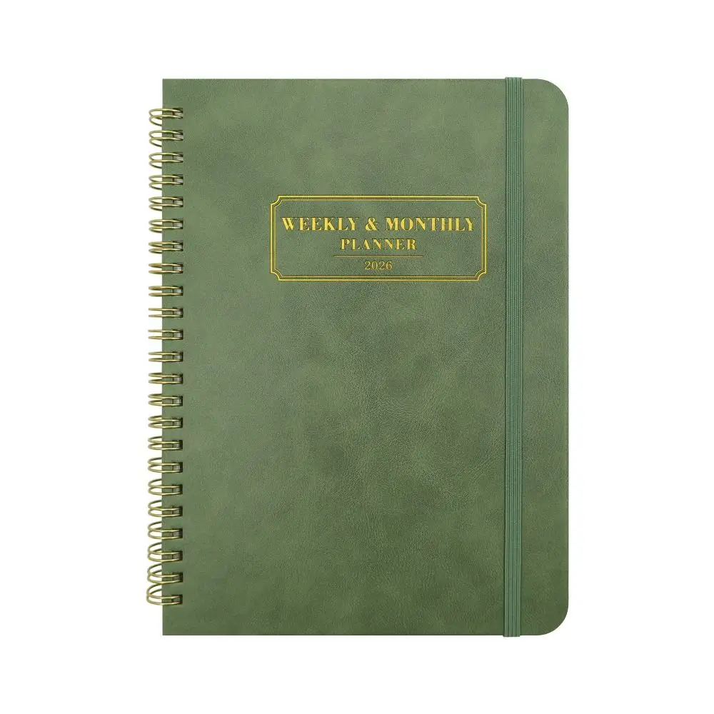 دوامة A5 مخطط أسبوعي قوي التوأم سلك 2026-2027 دفتر جدول الأعمال علامات التبويب الشهرية ملاحظات صفحات مخطط التقويم الشهري #6