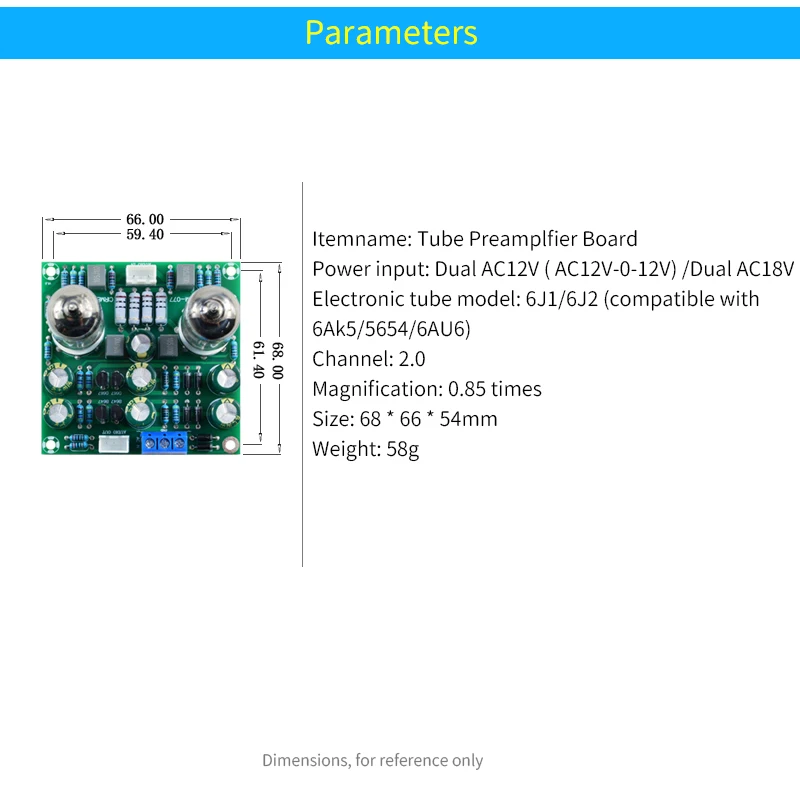 UNISIAN  6J1 Audio Preamplifier Board Electronic Vacuum Tube Preamp For Amplifier