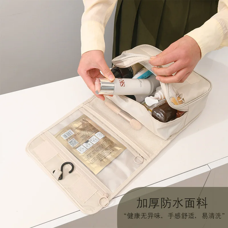 High Quality Travel Makeup Bag Waterproof Toiletries Organizer Women Neceser Bathroom Hook Wash Pouch Hook Makeup Storage Bag