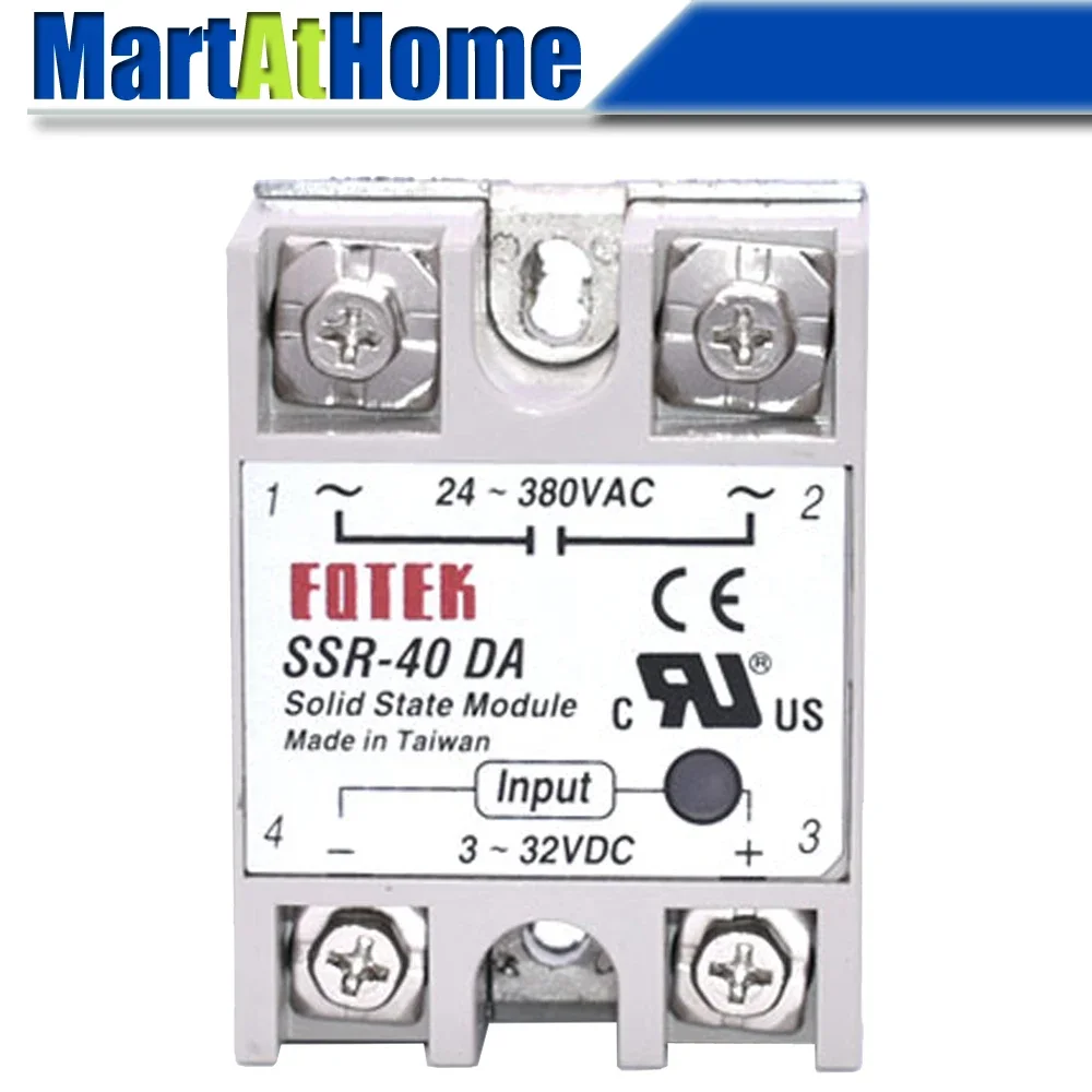 FOTEK Single Phase DC to AC Solid State Relay Module SSR-10DA/25DA/40DA/60DA/75DA/10DA-H