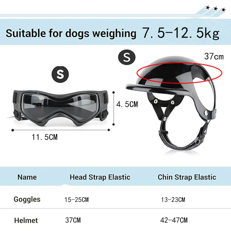 Adjustable Dog Helmet & Goggles 3