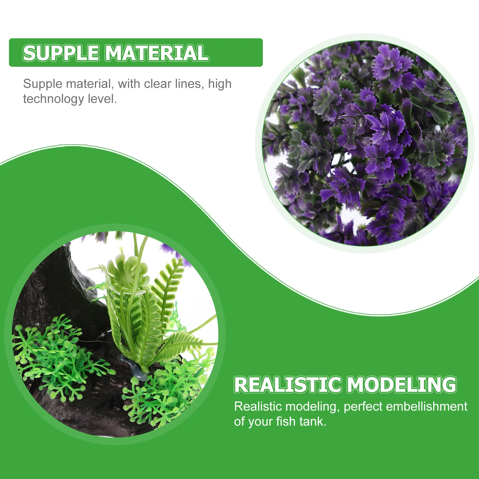 1 set 1 Set Fish Tank Plant Decor Artificial Water Plants Aquarium Landscape Prop Underwater Tree Decor Kit Fake Plants