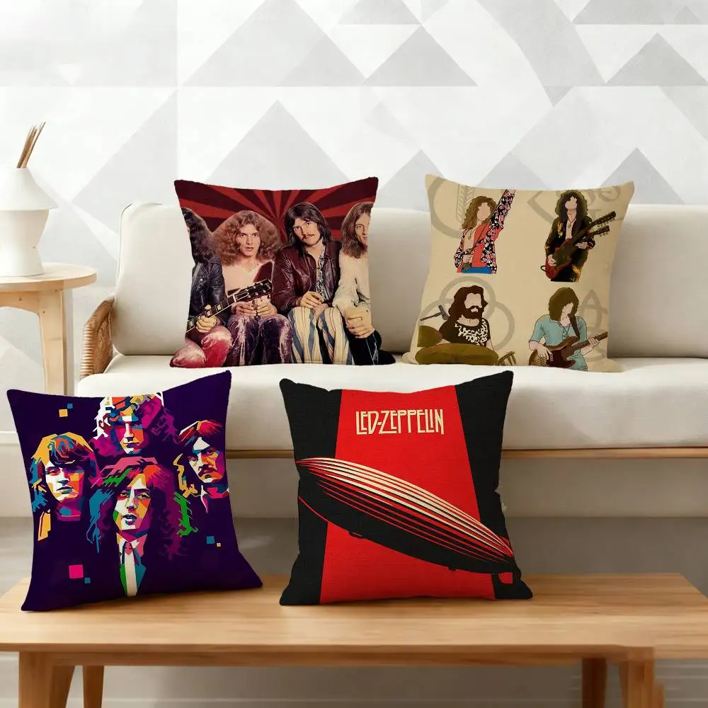 

L-Led Z-ZeppelinES Pillow Case Pattern Printed Pillowcase For Living Room Sofa Cushion Cover