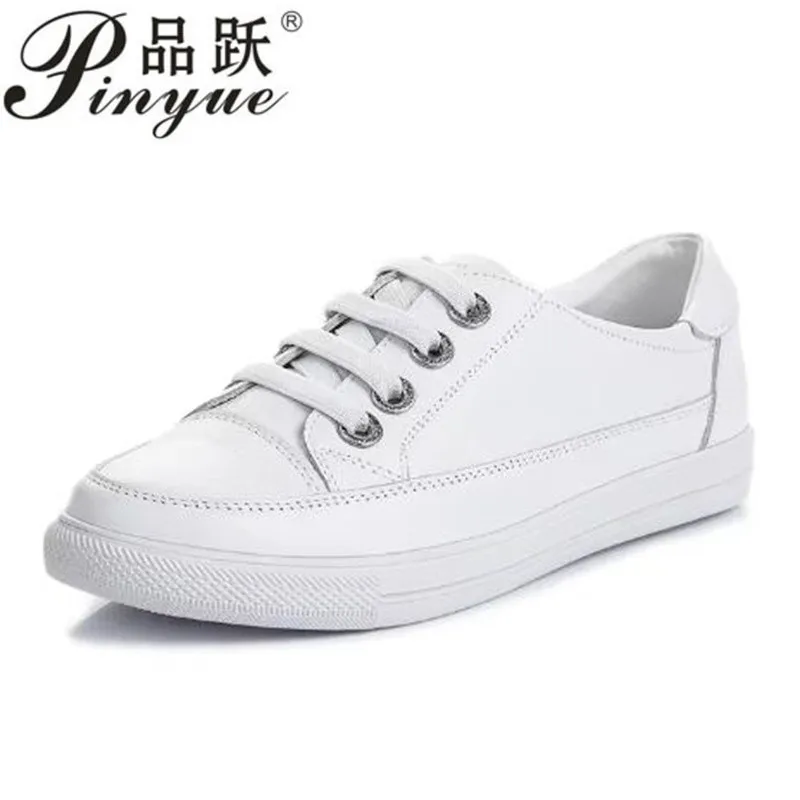 

Женские и мужские повседневные кроссовки из натуральной кожи, весенне-летние кроссовки для скейтбординга, женские маленькие белые вулканизированные туфли 35-43