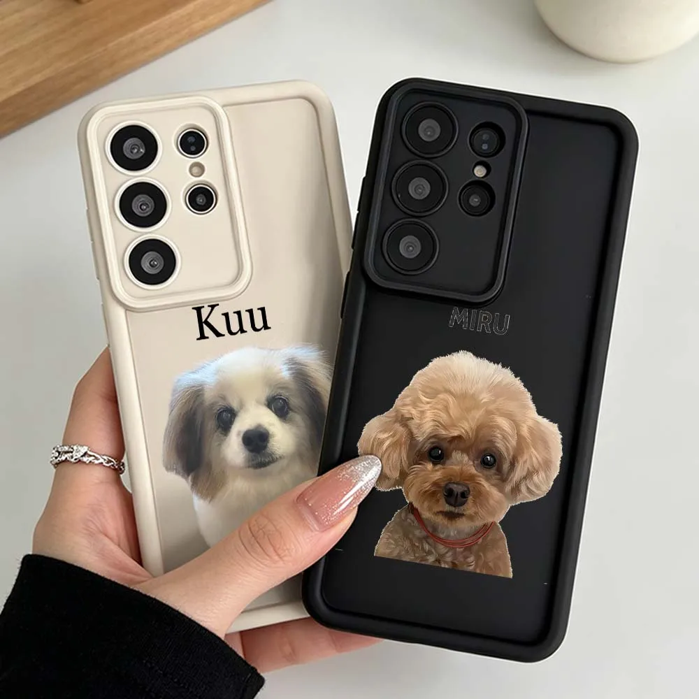 Miru Brown Poodle Cover For Samsung Galaxy S26 S25 S24 S23 S22 S21 S20 Note 20 Ultra Plus FE Eye Ladder Phone Case