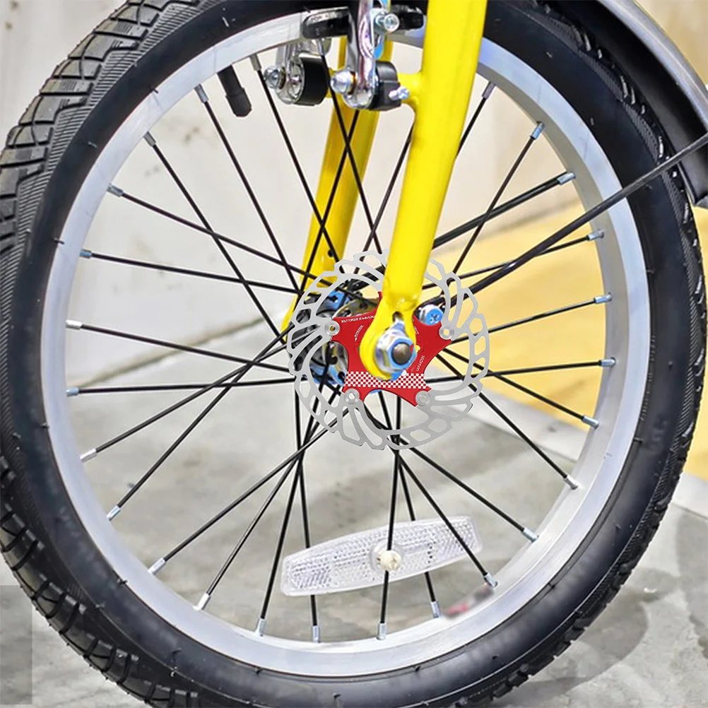 

1Set Bike Disc Brake Stainless Steel Aluminum Alloy Durable Six-Hole Screw Fixing Design for Electric Scooter Bicycle Mountain