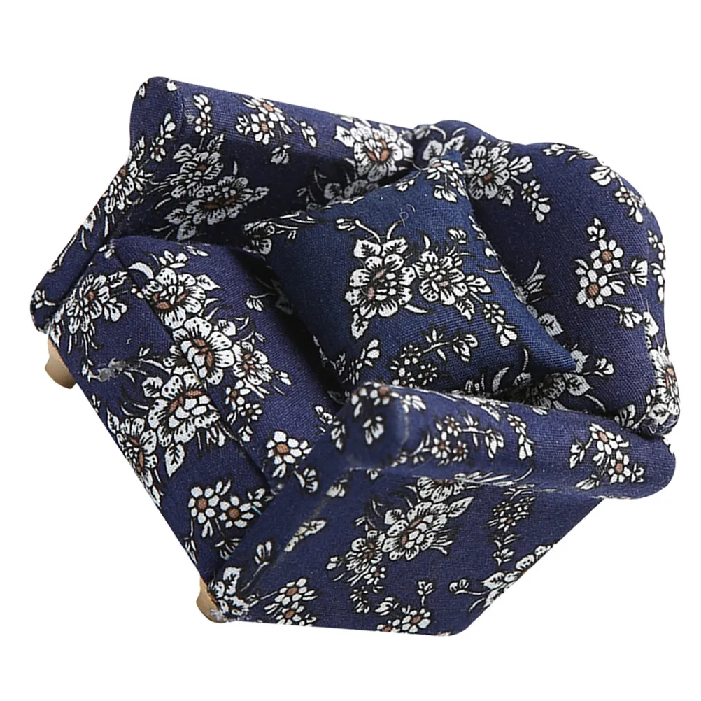 

2 шт. миниатюрных диванов-домиков из искусственного дерева и ткани, декоративные украшения для реалистичной мебели и демонстрации миниатюрных сцен