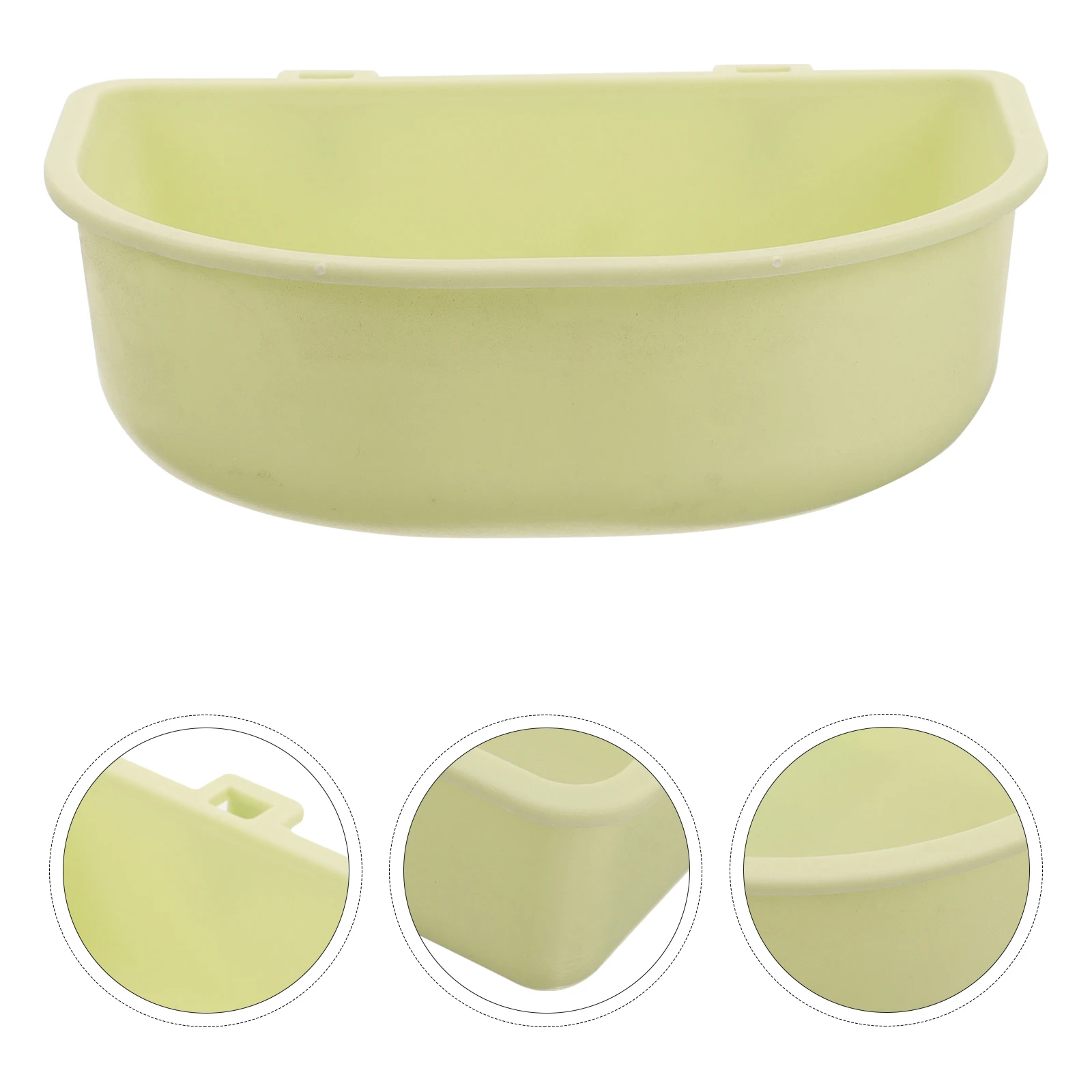 

Hanging Pet Plastic Food Holder Reusable Durable For Small Pets Cage Supplies Detachable Feeder Attachable Pet Food Container
