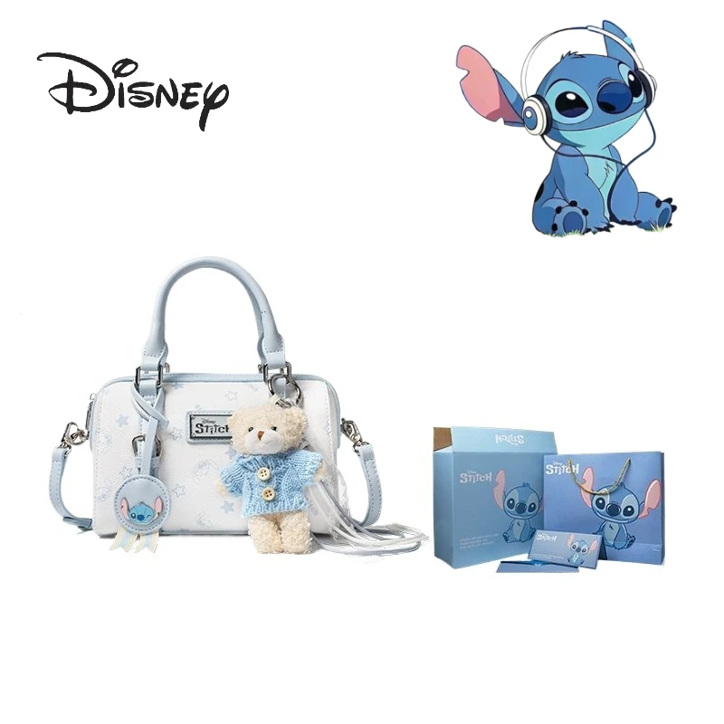 

Disney Stitch cartoon cute handbag creative personality girls shoulder bag Valentine's Day Halloween Christmas gift wholesale