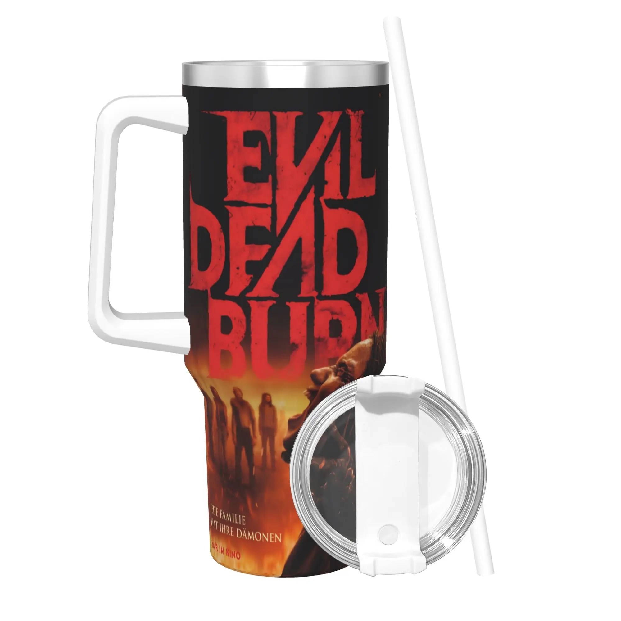 Evil Dead Burn 40oz Tumbler Stainless Steel Double Wall Vacuum Insulated  Tumblers Mug With Straw