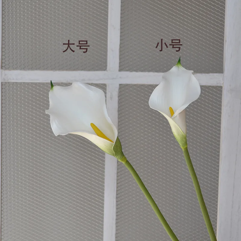 5pcs Large Calla Lily Artificial Flowers Wedding Decor Bridal Bouquet  Fake Flowers Realistic Callas Home Decoration Accessories