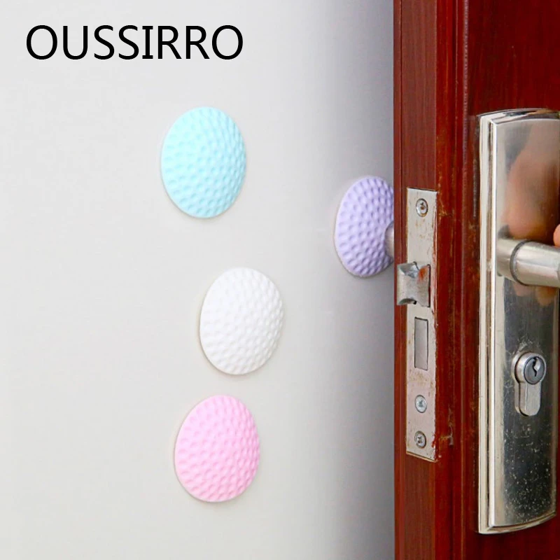 2pcs Thick Silent Quiet Golf Door Rear Wall Anti Collision Mat Anti Touch Pad Door Handle Wall Protection Cushion Shock Pad