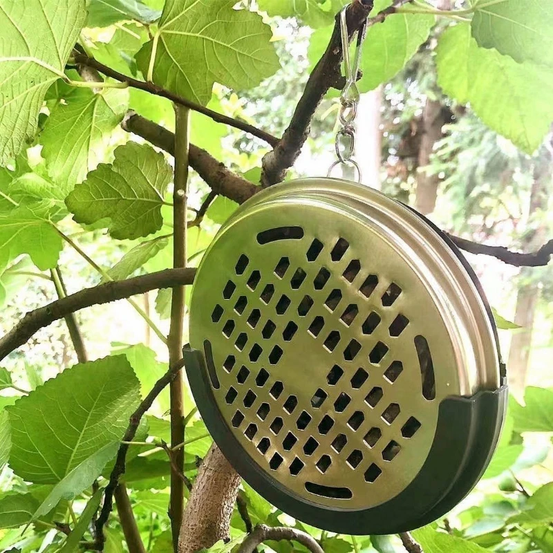 

Portable Mosquito Coil Box Hanging Outdoor Fishing Specific Mosquito Coil Ash Tray Fireproof Heat Resistant Mosquito Coil Tray