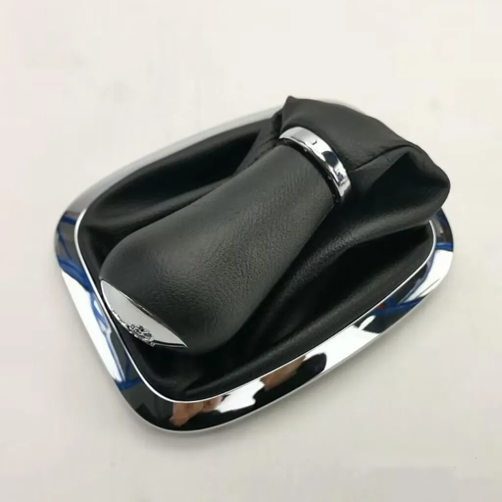 Car Gear Shift Collar for 2010 2011 2012 2013-2015 Chery Tiggo 3 FL PU Leather Gear Shift Dust Cover/Gear Shift Lever Hand Ball