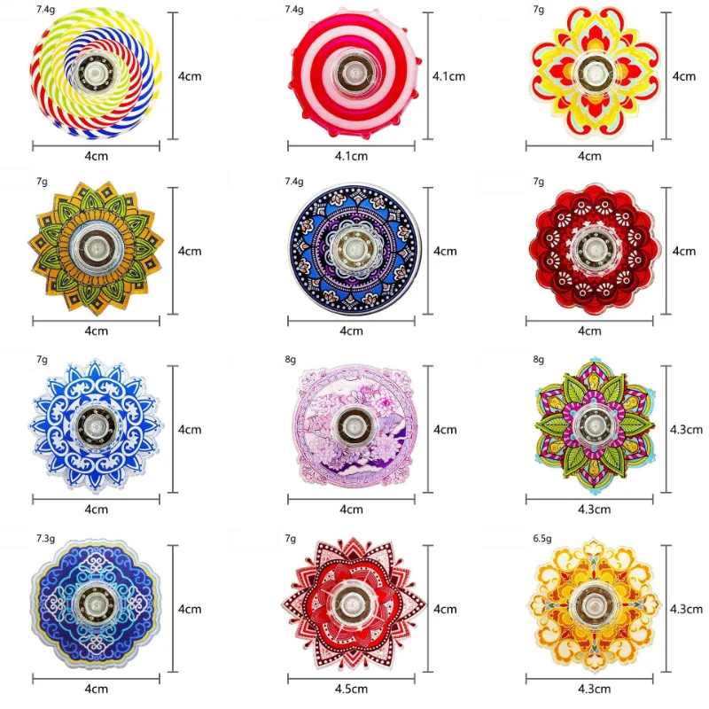Kreatives Fingerspitzen-Gyroskop, buntes Graffiti-Spielzeug, Party- und Geburtstagsgeschenke für Jungen und Mädchen, lustiges Spielzeug, Fidget Spinner, 1 Stück