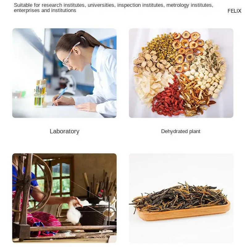 Fast Shipping Automatic Halogen Heating Moisture Meter Analyzer, Rapid Analyzer, Tea, Grain, Feed, Corn, Plastic, 50g, 0.005