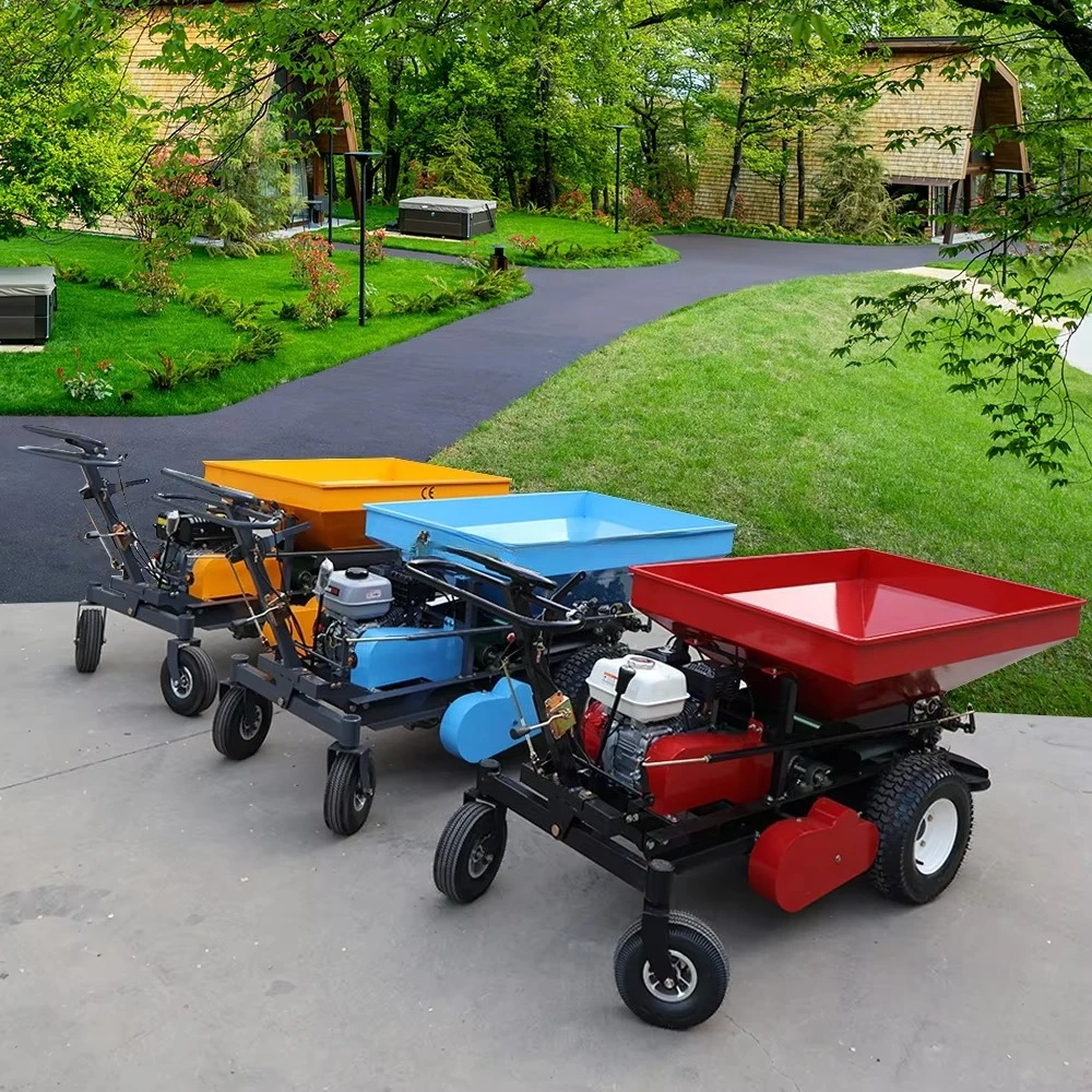 Best-selling lawn  Compost spreader Hand push automatic seeding and fertilizer spreader