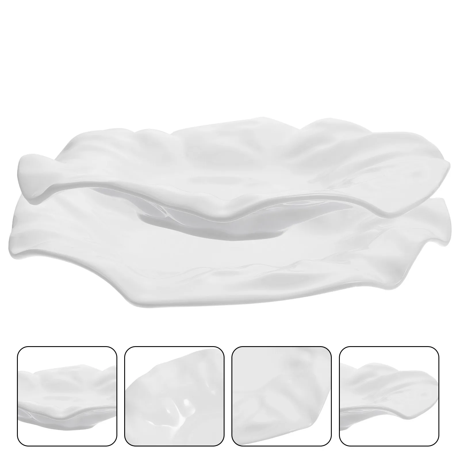 

1 шт. керамическая тарелка неправильной формы, высококачественная, маленькая, для подачи еды, уникальный дизайн, шикарная кухонная посуда для домашних вечеринок