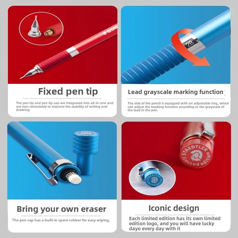 Staedtler mechanisch / automatisch potlood 925 0,5 mm Limited Edition schetsen en tekenen jubileum souvenir schrijfbenodigdheden