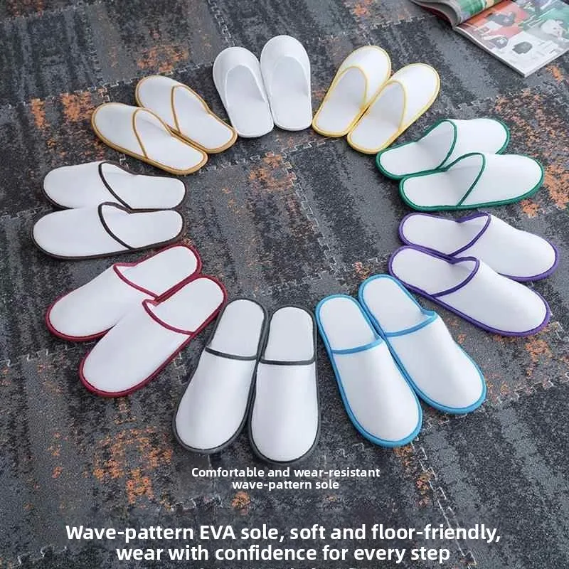 

Портативные утолщенные одноразовые тапочки для путешествий и дома, для гостей, осенне-зимние, комнатные, удобные, нескользящие