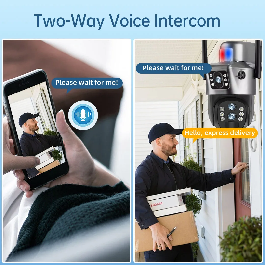 Solar Camera 10X Zoom 4G Or WiFi Security Protection Outdoor 6K 12MP Surveillance Three Lens PTZ Auto Tracking Cameras V380 Pro