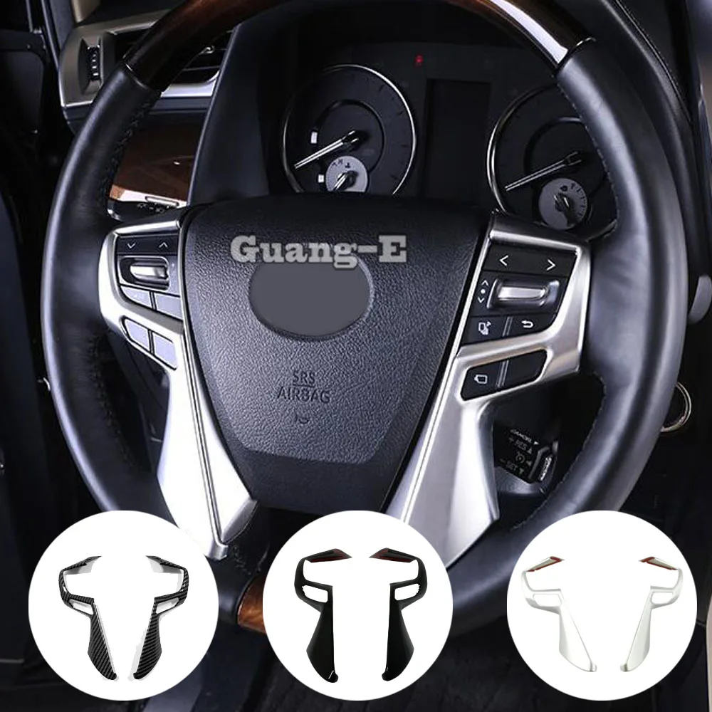 

For Toyota Alphard Vellfire 2016 2017 2018 2019 2020 Car Stick Styling Cover ABS Plastic Steering Wheel Interior Kit Trim Frame