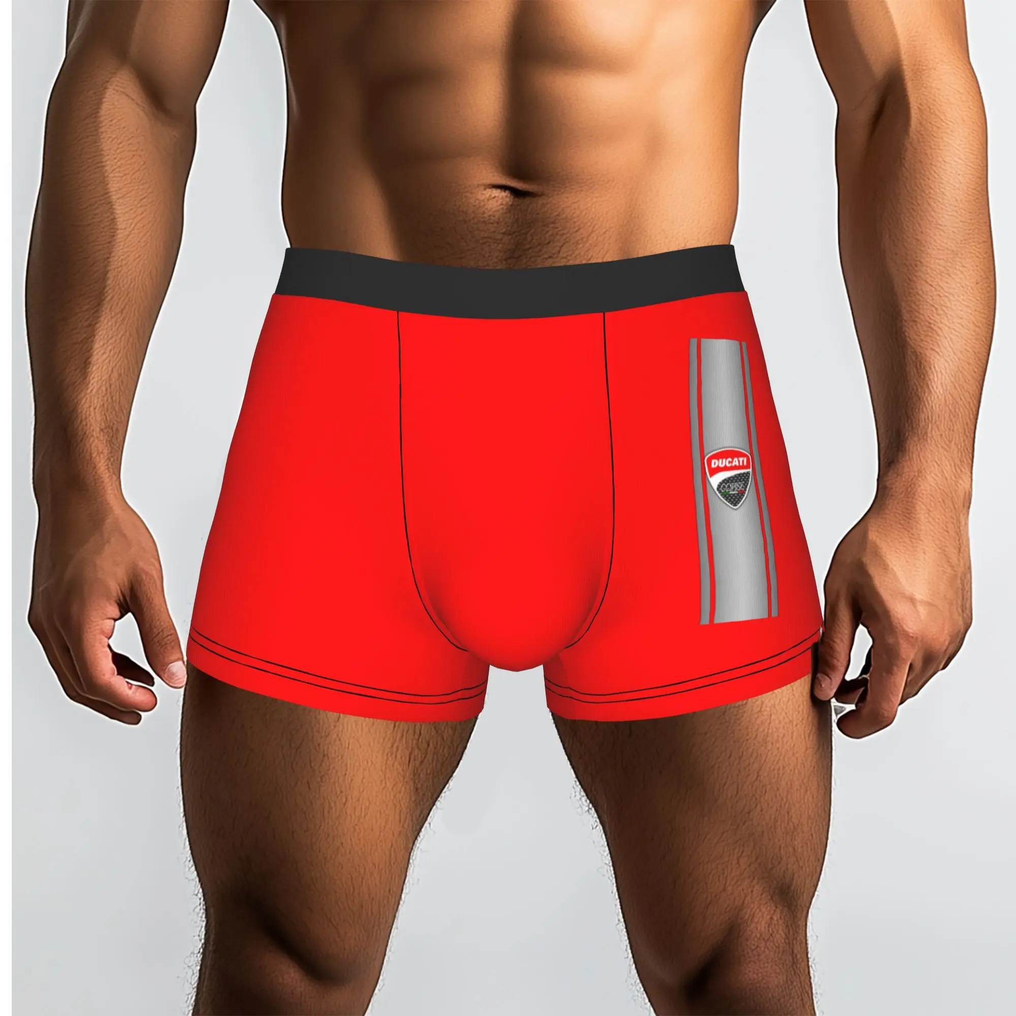 Custom Ducatis Racing Sprot  Underwear Men Printed Motorcycle Boxer Briefs Shorts Panties Breathable Underpants