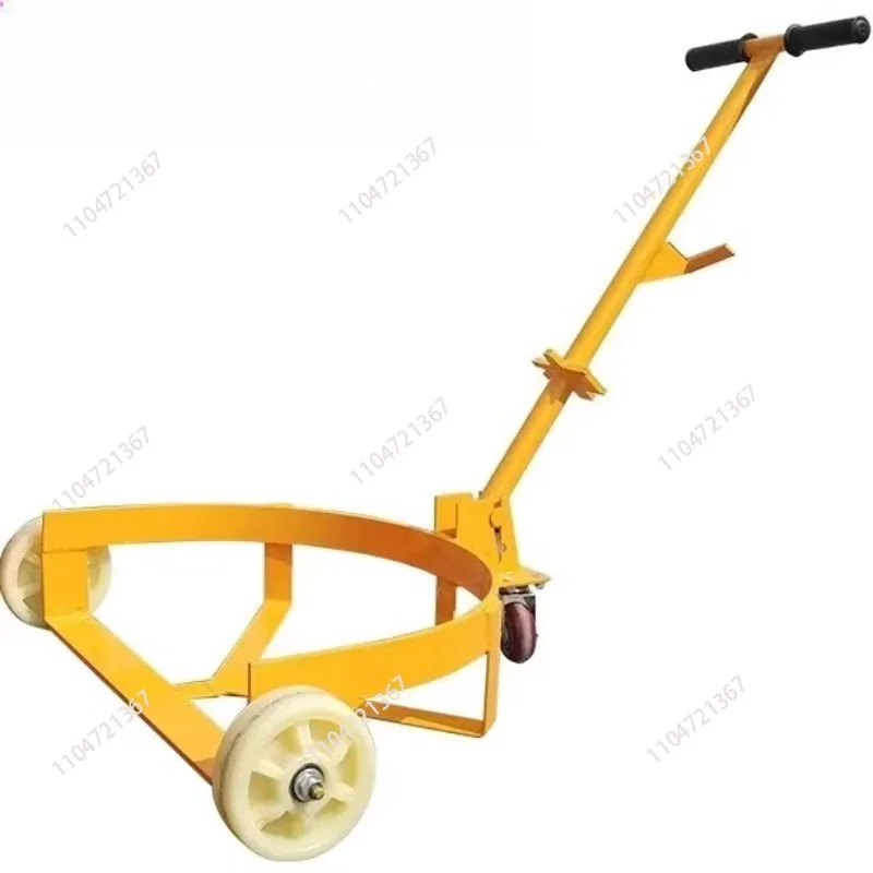 2026 Low Oil Drum Carrier Hand Pull Iron Plastic Bucket Car Open Portable Bucket Trolley Mobile Base Hand Pull Type
