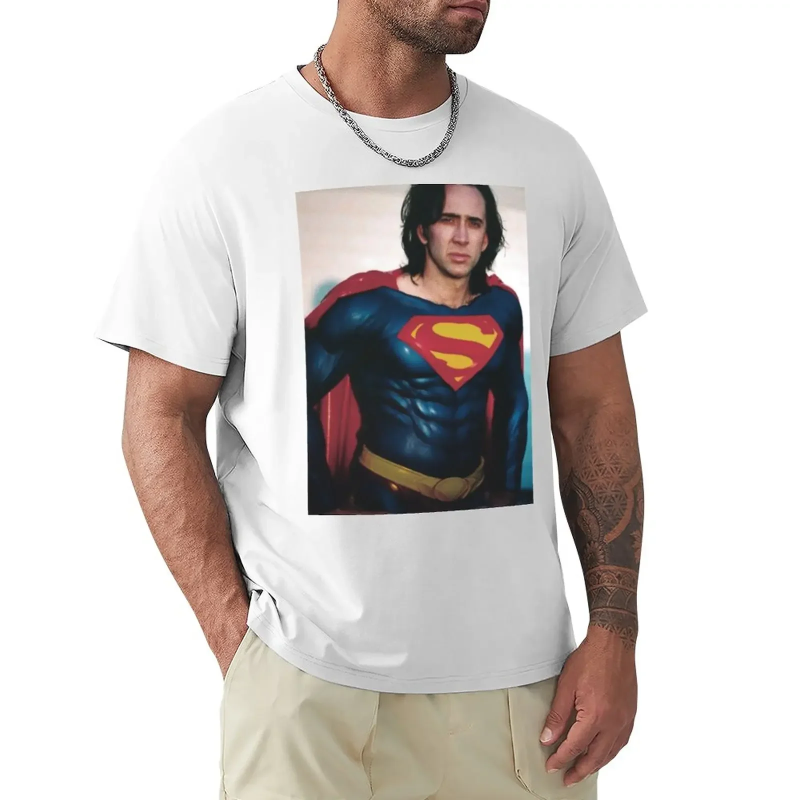 Super Cage T-Shirt sweat vintage mens t shirts pack sports fans anime clothes customs design your own t shirts for men graphic