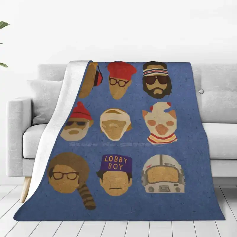 Wes Anderson'S hat super warm soft blanket throw sofa/bed/travel hats Wes Anderson Grand budapeşte hotel rocket Rushmore