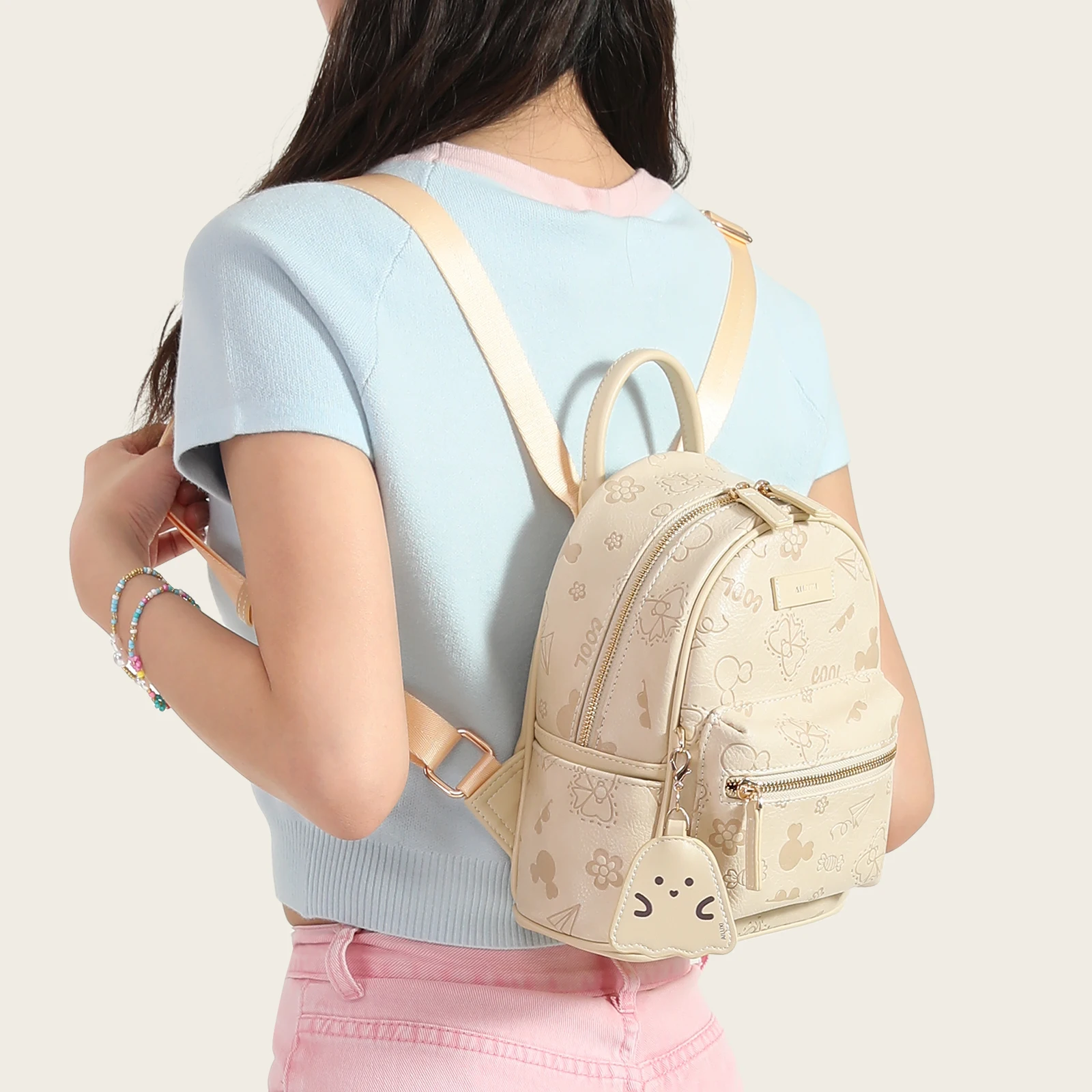 Cute Casual Shoulder Bags Outing Vacation Backpacks Fashion Printing Women\'s Bags