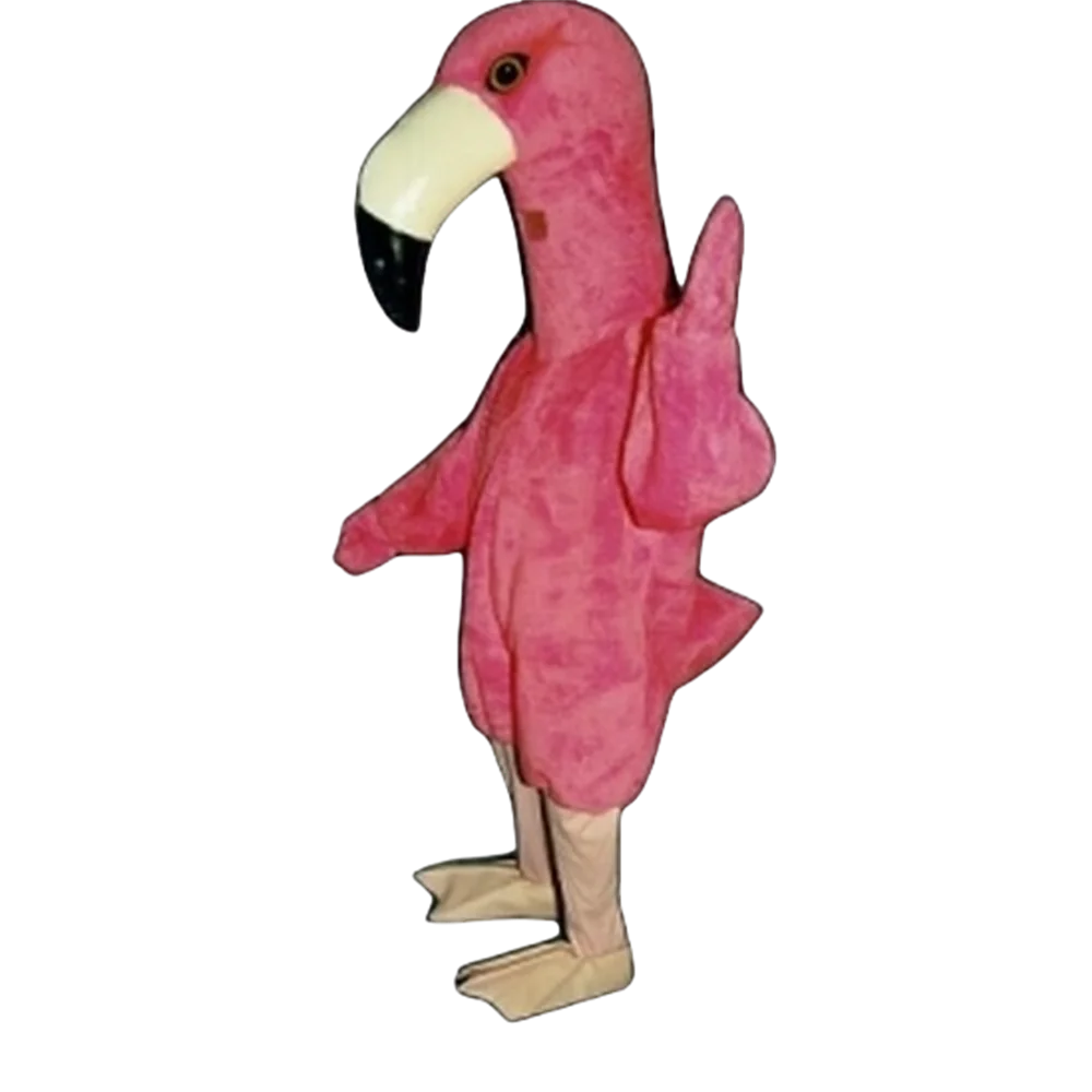 Anime Cosplay Costumes Pink Flamingo Mascot Costume ADULT Cartoon character flamingo theme carnival mascotte fancy dress 2108