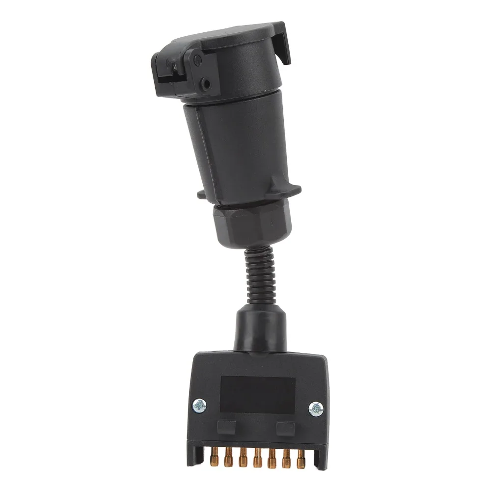 

Durable Construction 7 PIN Trailer Adapter Plug Female to Flat Flat Male Connector 7 PIN Round Female Boat Use