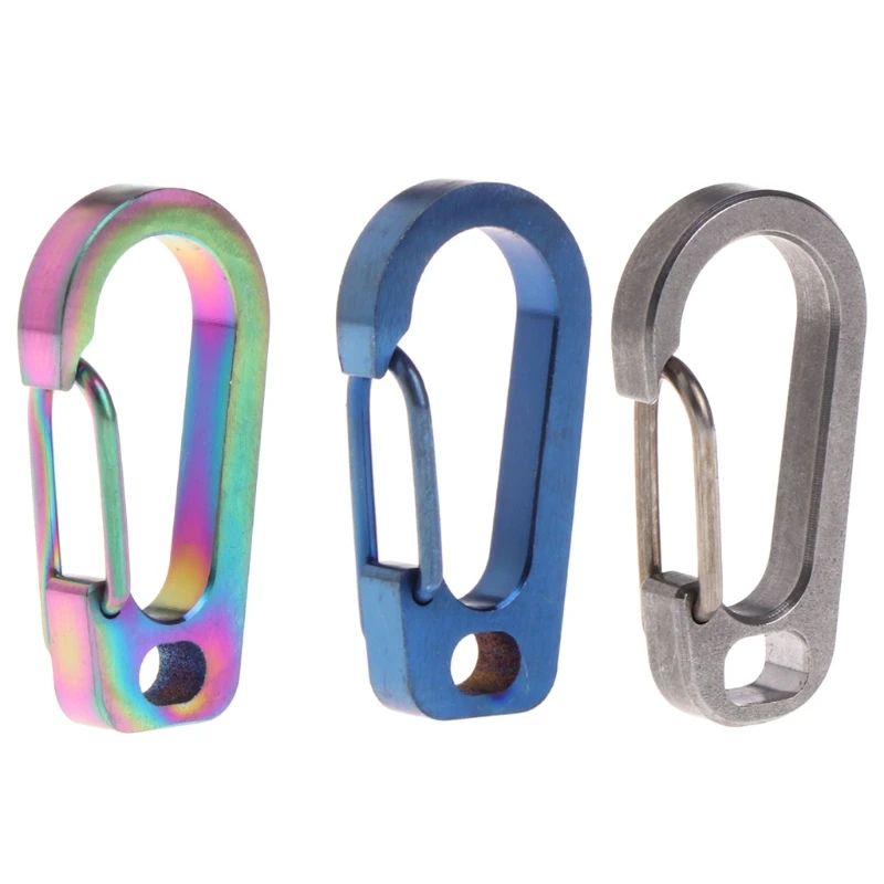 for Titanium Alloy Carabiner Keychain Buckle Tool Outdoor Recreation Acces