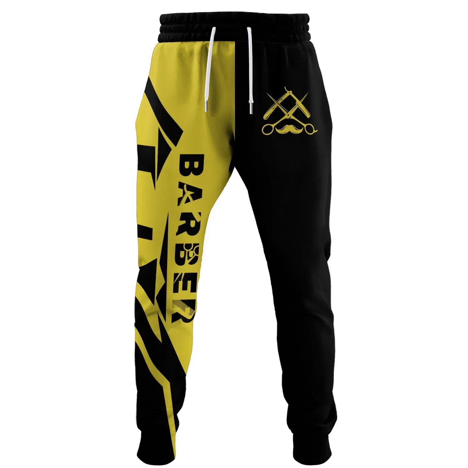 Barber Pattern 3D Printed Men's Vintage Track Pants Man Sweatpants Y2k Jogger Autumn Fashion Casual Clothes Men Trousers Hiphop