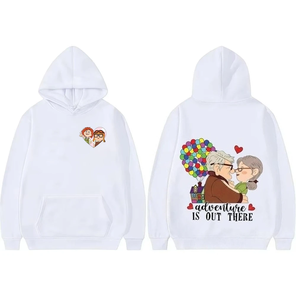 ديزني إيلي وكارل تي شيرت قطني تي شيرت هدية مغامرة هناك تي شيرت الملابس بيكسار أب فيلم عيد الحب 2025 هدية