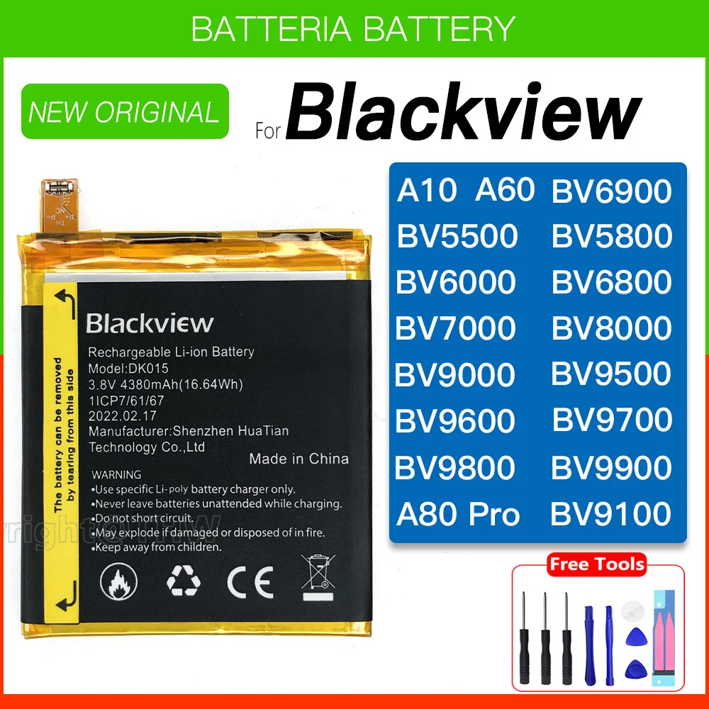 Batería Original para Blackview BV6900 BV6000 BV6800 BV7000 BV8000 BV9000 BV9100 BV9500 BV9600 BV9700 BV9800 BV9900 A60 A80 PRO