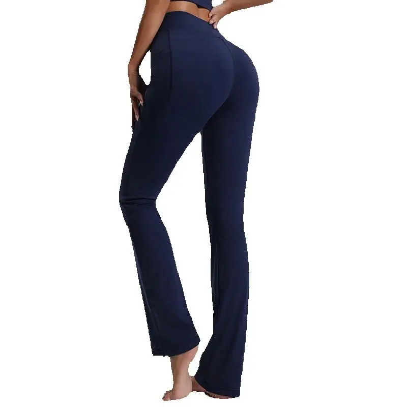 

Running Sports Flared Trouse Casual Yoga Pants High Waist Sports Leggings Women Push up Gym Leggings Women Workout Tights Female