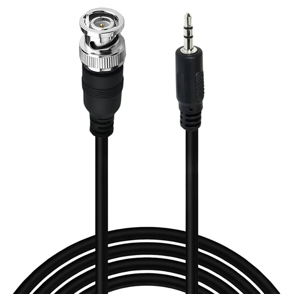 BNC to 3.5mm Adapter Cable RG59 Coaxial Male / Female For DVR Radio CCTV Surveillance Monitor Audio Signal Antenna Oscilloscope