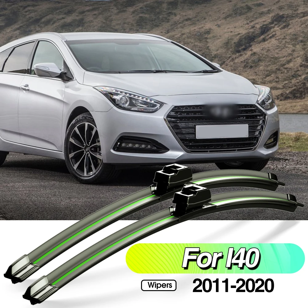 

For Hyundai I40 2011-2020 2pcs Front Windshield Wiper Blades Windscreen Window Accessories 2012 2014 2015 2016 2017 2018 2019