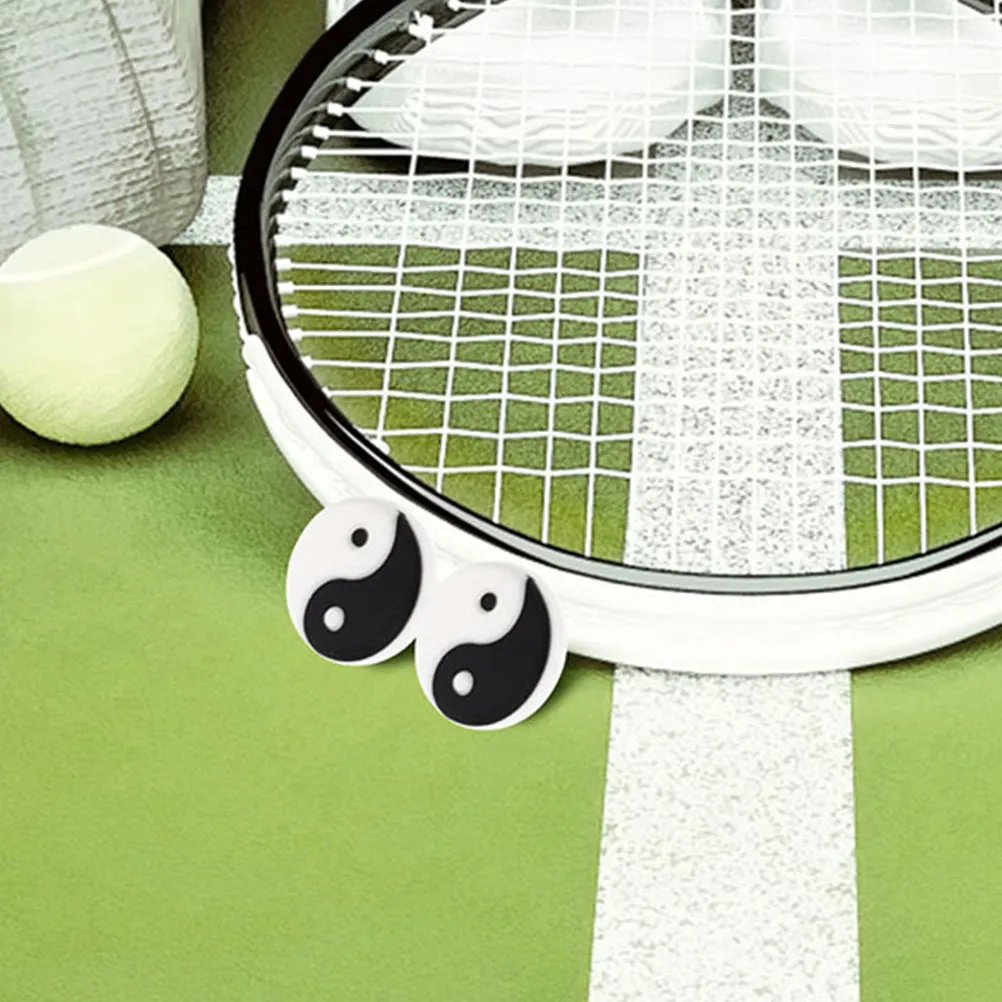 

6Pcs Tennis Racket Dampener Silicone Shock Absorber Lightweight Vibration Dampener Tennis Accessory Racquet Damper