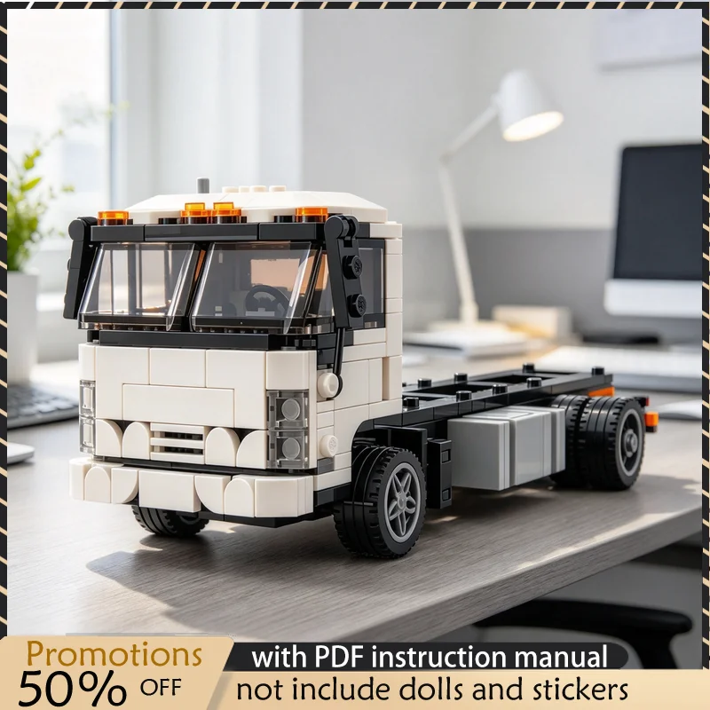333PCS MOC CoE 8 Wide Cab Over Engine Truck Vehicle Model Building Blocks DIY Assembly Toy Adult Collector Desktop Decoration