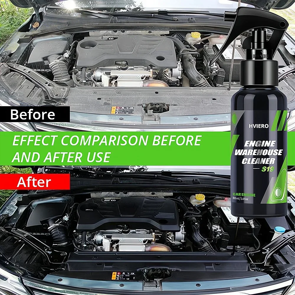 HVIERO-S19 Engine Bay Cleaner Degreaser All Purpose Concentrate Clean Compartment Auto Detail Tank Cleaning Car Accessories Wash