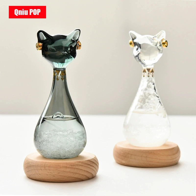 Egyptian Cat Weather Forecast Bottle Storm Bottle Art Museum Genie Tabletop Ornament Girl Graduation Birthday