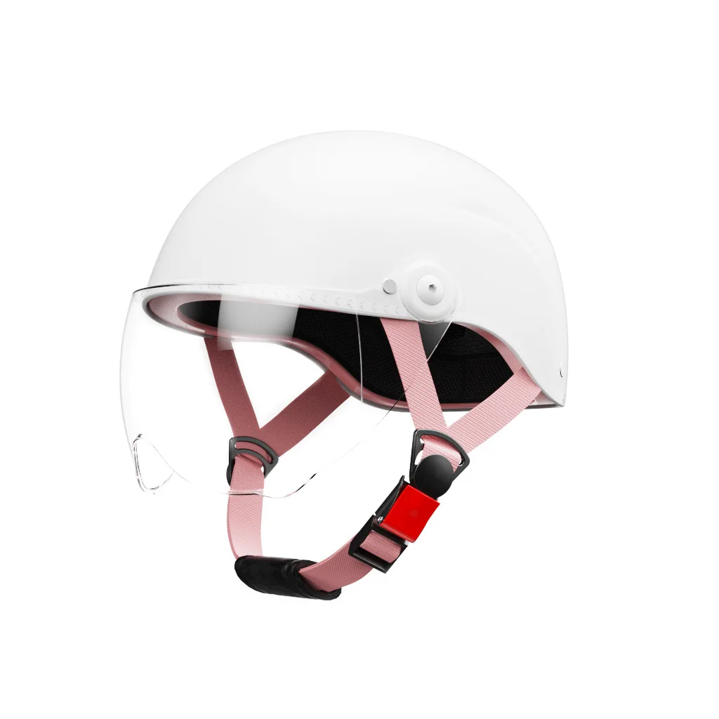 Capacete de veículo elétrico masculino e feminino, capacete de segurança para motocicletas, universal para todas as estações, inverno