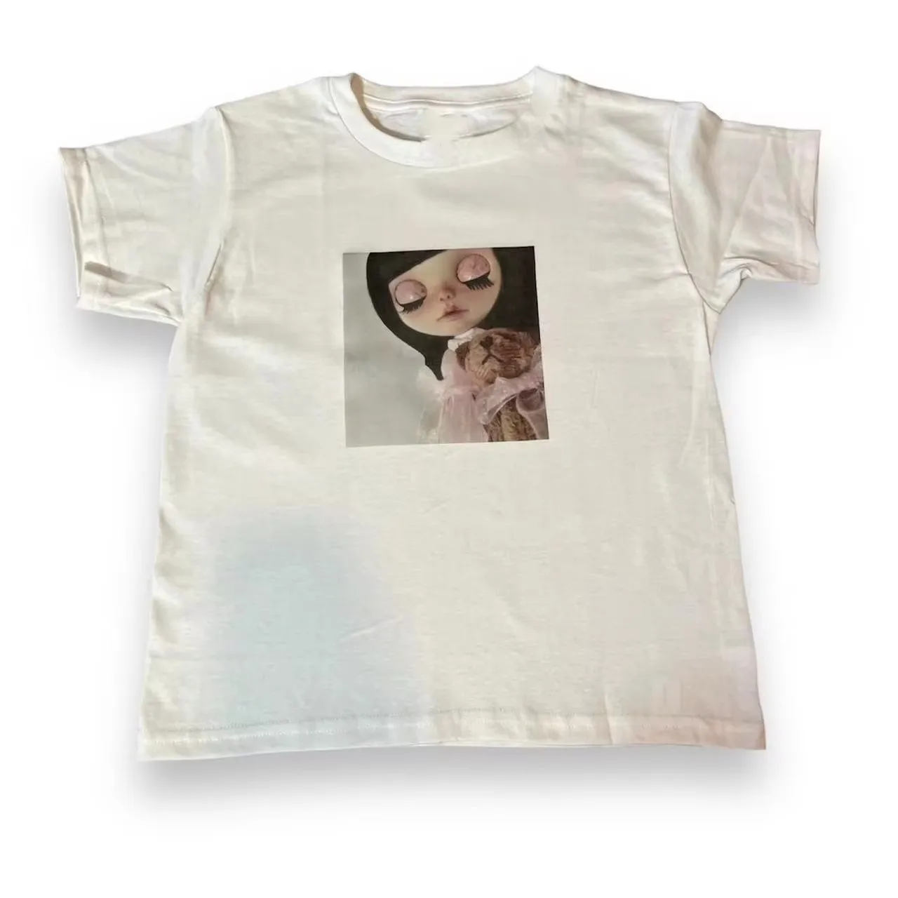 밀레니얼 고스 이모 걸 슬림핏 크롭탑 스트리트웨어, 미적 락 베이비 티셔츠, 빈티지 프린트, 하라주쿠 여성 탑